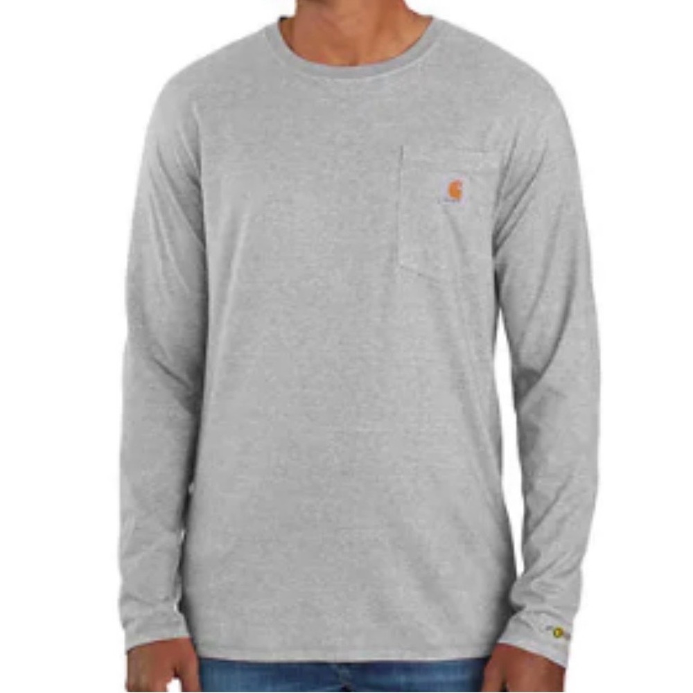 Carhartt Men's Heather Gray Long Sleeve Tee
